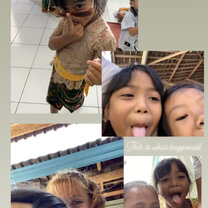 Funniest moment: one of my kids took my phone Picture of me and some of my kindergarten students