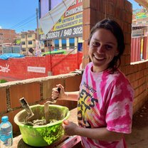 Building the library in Cusco, Peru! Fun day on the job!