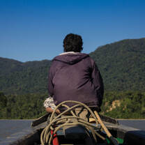 On a boat trip down the Amazon River