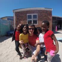 Me and the children with funny face