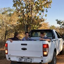 This was just our arrival. A start to a lot of good things! How cool was this, just as we arrived this was our transport! We had zebra's crossing and some ostriches, how cool is that!