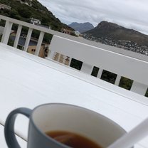 Hot tea with a beautiful view 