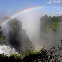 Rainbow over Victoria Falls