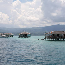Huts at sea