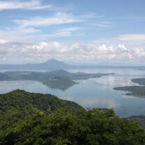 View over islands Philippines