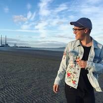 UCD student on the Dublin coast