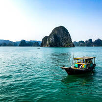 Boat on water Vietnam