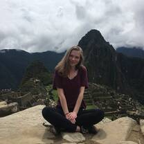 Me sitting in front of Machu Picchu!