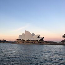 The Sydney Opera House at sunset