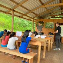 Teaching English to the Huaorani tribe!