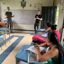 Teaching English to the Huaorani tribe!