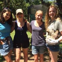School volunteer group in Costa Rica wildlife sancutary