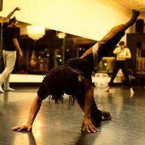 Male dancer in the studio.