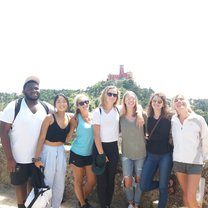 Some of my fellows and I at Castelo dos Mouros