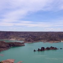 View into a reservoir during a weekend trip to Mendoza.