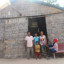 Replace substandard housing for Cambodian families. This house is used by seven people and is not vermin or weatherproof
