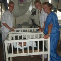 IVI volunteers at the maternity ward