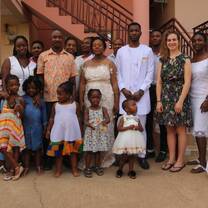 with my host families