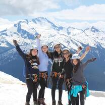 group of girls in whistler
