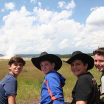 boys with cowboy hats