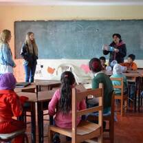 Volunteers in classroom
