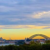 Australia scenic view with animals