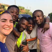 Volunteer and her local siblings