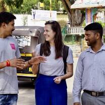 Team members visiting hospital