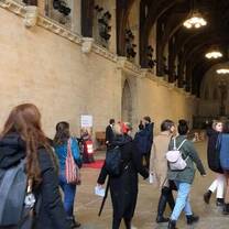 Class tour through Westminster Palace.