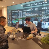 Working A day at the open office