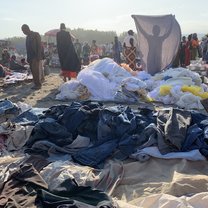 The community buying and selling at the Massai market