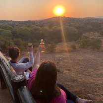 Enjoying an amazing sunset