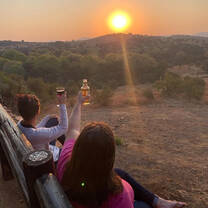 Enjoying an amazing sunset