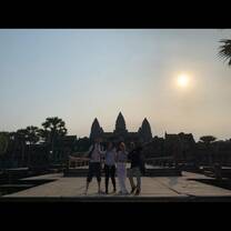 Angkor wat in the sun 