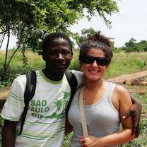 Me and samba staff at the tour center