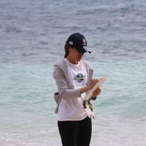 Volunteer working