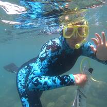 Volunteer enjoying work on the GBR