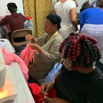 Women sewing