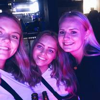 The girls on a fun night out in Windhoek.