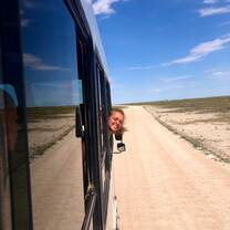 Fun on Safari in Etosha, Namibia.
