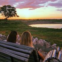 Sunset at Etosha waterhole