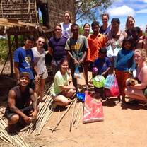 Group of volunteers in Cambodia