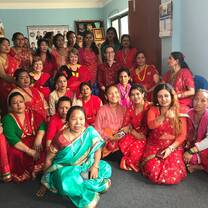 Jenny and Fran were invited to celebrate the Teej holiday with the  women at the Seroptimist Center. 
