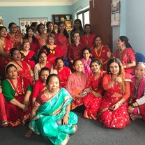 Jenny and Fran were invited to celebrate the Teej holiday with the  women at the Seroptimist Center. 