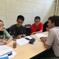 Students and instructor