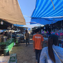 At a local Cambodian market!