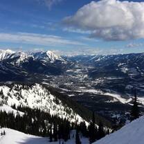 The view of from Fernie Alpine Resort. As part of the program, become a certified ski / snowboard instructor.