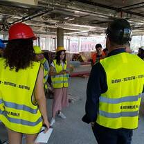 Construction site visit