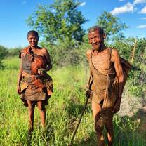 Bushman-people in Botswana showed us how to make medicine from the nature. 