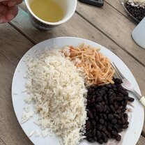 Food from sea turtle camp